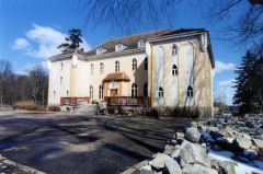 Balfanz (Białowas), Herrenhaus, Südwestseite, März 1995; Foto: D. Schnell