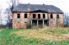 Alt Döberitz (Str. Dobrzyca), Herrenhaus, Parkseite, April 1998; Foto: D. Schnell