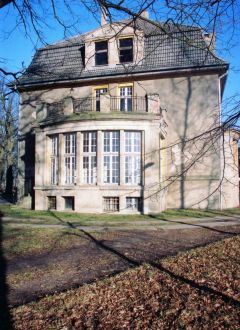 Biesendahlshof, Herrenhaus, südliche Schmalseite, Februar 2008; Foto: D. Schnell